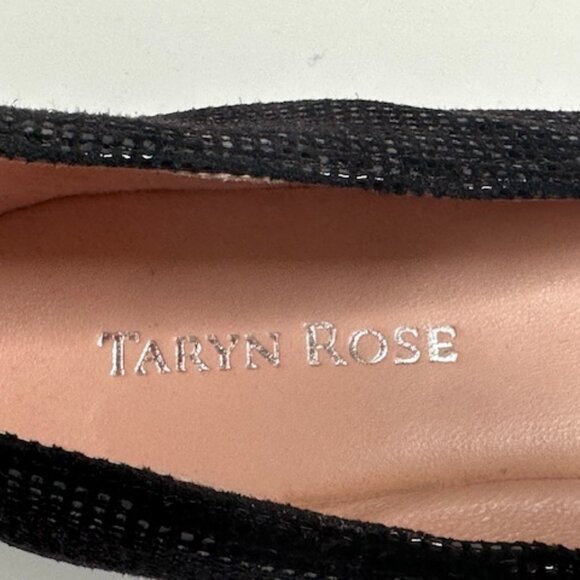 Taryn Rose Bary Women Black Faux Suede Mary Jane Ballet - Picture 4 of 5
